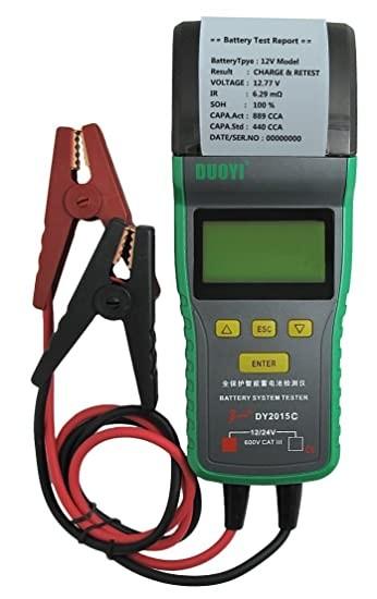 BATTERY TESTER WITH PRINTER