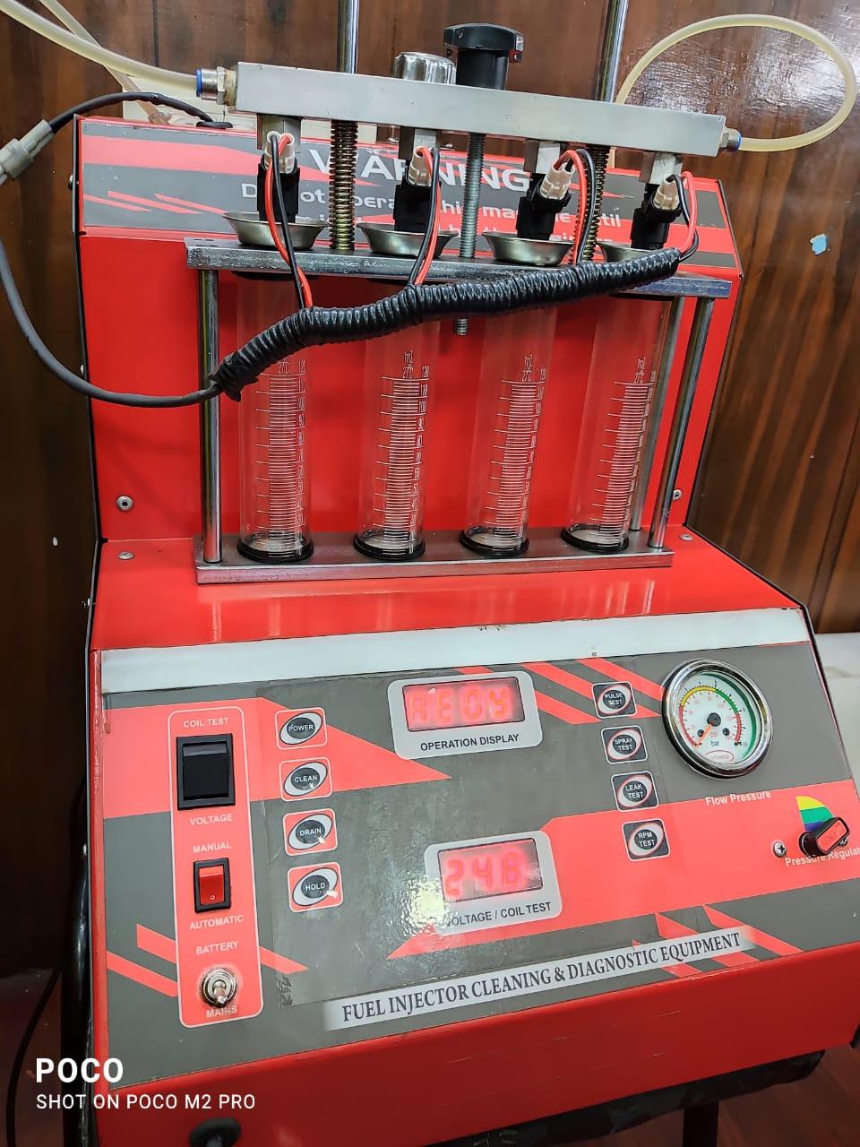 PETROL INJECTOR CLEANING MACHINE (AUTOMATIC+MANUAL)